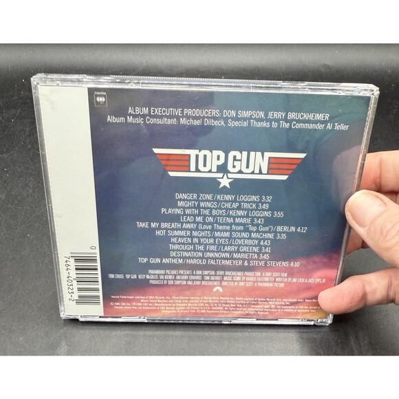 Top Gun Original Soundtrack (CD, 1986) Kenny Loggins Cheap Trick Berlin Loverboy - Picture 2 of 4